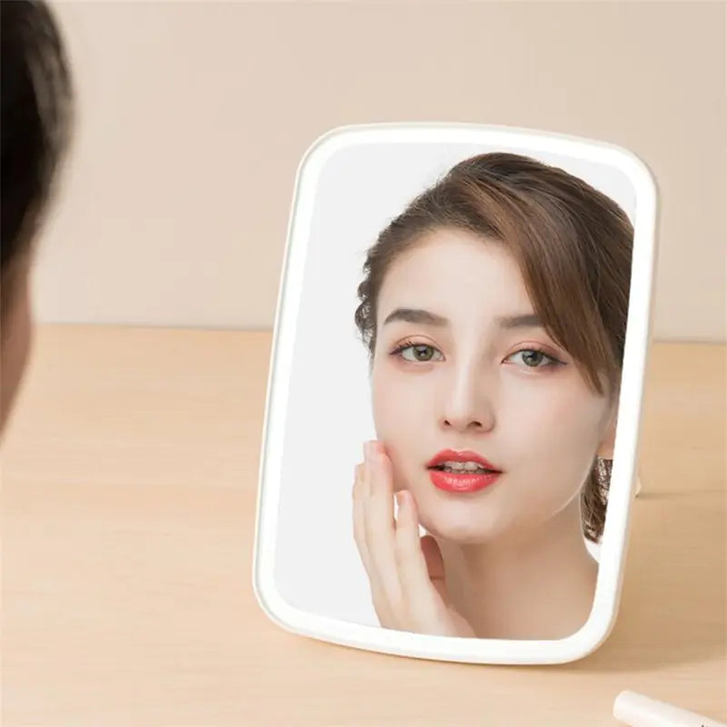 Espejo de maquillaje táctil LED