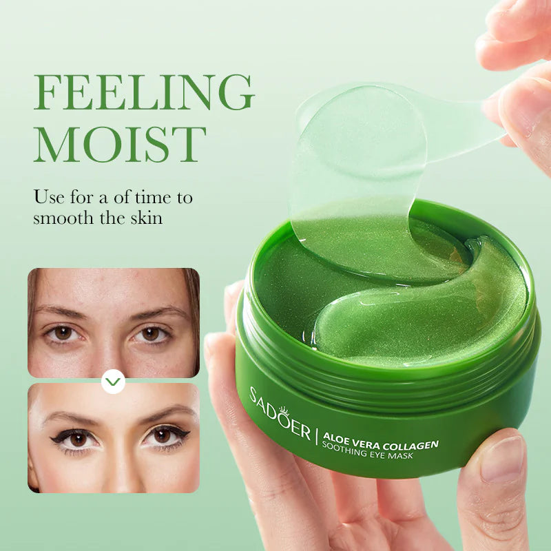 Mascarilla de colágeno para ojos con aloe vera